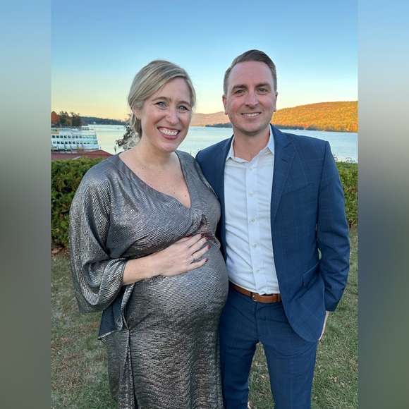 Maternity Draped Maxi Dress - Picture 6 of 6